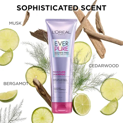 Vista 6 de L'Oreal EverPure - Kit de champú, acondicionador y spray sin enjuague - Romero, sin sulfato, 6.8 onzas líquidas