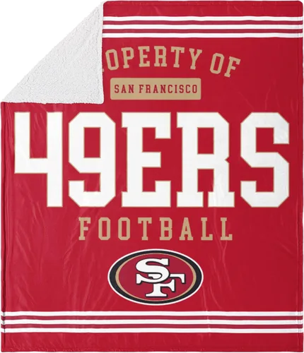 FOCO NFL - Manta de felpa sherpa unisex para adultos, con logotipo de equipo de la NFL, 60 x 70 pulgadas