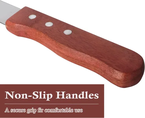 Vista 7 de Cuchillo de pan, cuchillo de pan dentado de acero inoxidable para pan casero, pasteles y bagels, cuchillos de cocina de 10 pulgadas, cortador