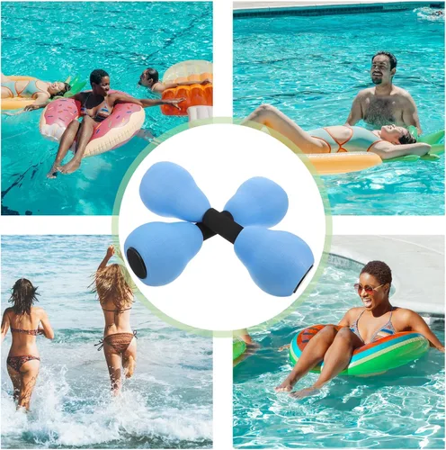 Vista 3 de BESPORTBLE Mancuernas de agua ajustables de EVA para ejercicio de piscina, pesas acuáticas interactivas para entrenamiento de fitness
