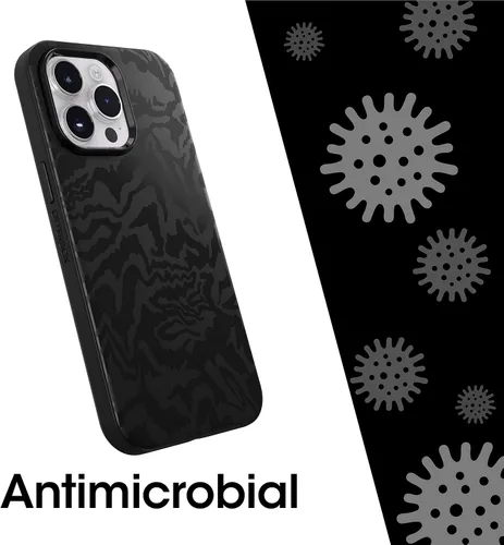 Vista 8 de OtterBox Symmetry Series + Graphics - Funda antimicrobiana con MagSafe para iPhone 14 Pro Max (solamente) - Rebel (negro)