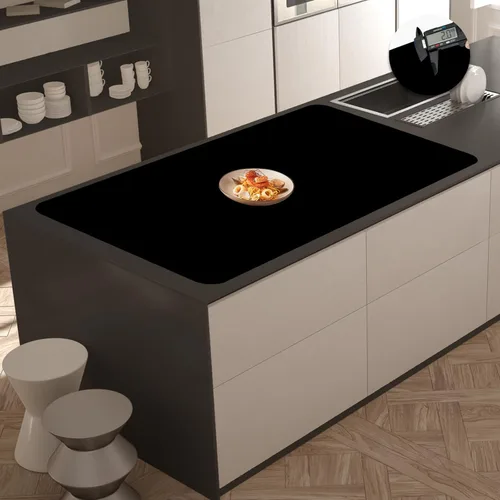 Vista 24 de Alfombrillas de silicona extra gruesas de 2MM para encimera de cocina (47.2"x23.6"x0.08"), alfombrilla resistente al calor más grande para isla