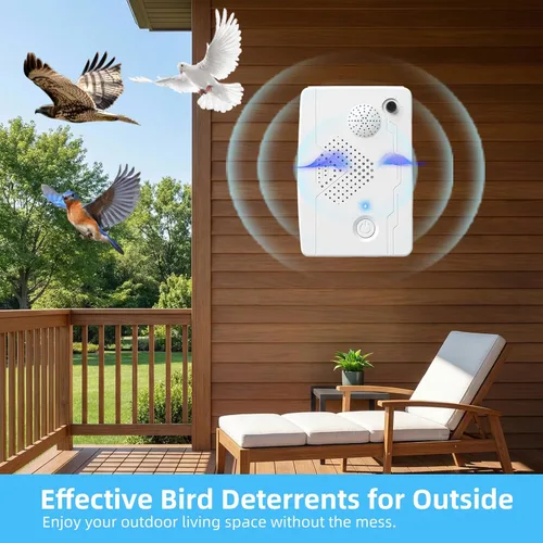 Vista 3 de Repelente de murciélagos mejorado 2025 para ático se puede utilizar en exteriores e interiores, dispositivos ultrasónicos disuasorios