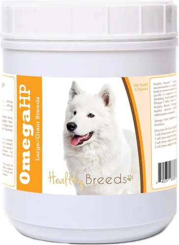 Vista 150 de Healthy Breeds Siberian Husky Omega HP - Masticables suaves para piel y pelaje, 90