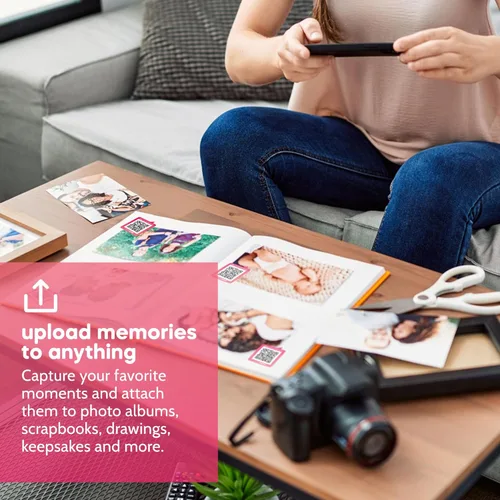 Vista 6 de Adhesivo personalizado para grabación de video Las calcomanías de código QR de Spokenote te permiten añadir videos personalizados, instrucciones a