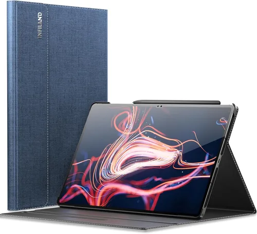 Vista 9 de INFILAND Funda para Galaxy Tab S10 Ultra/S9 Ultra/S8 Ultra de 14.6 pulgadas, funda de soporte multiángulo compatible con Samsung Galaxy Tab S10