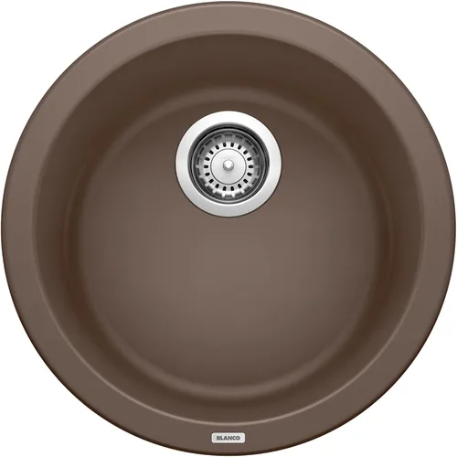 Vista 3 de BLANCO, 511632 RONDO SILGRANIT - Fregadero de barra redonda empotrado o empotrado antracita