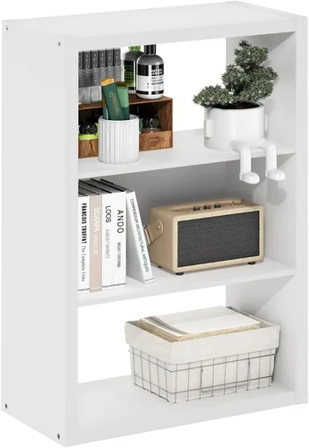 Vista 37 de Furinno PASIR - Estantería de libros de 4 niveles, estantería con estantes abiertos, 9.4 x 23.6 x 41.7 pulgadas, para sala de estar, dormitorio