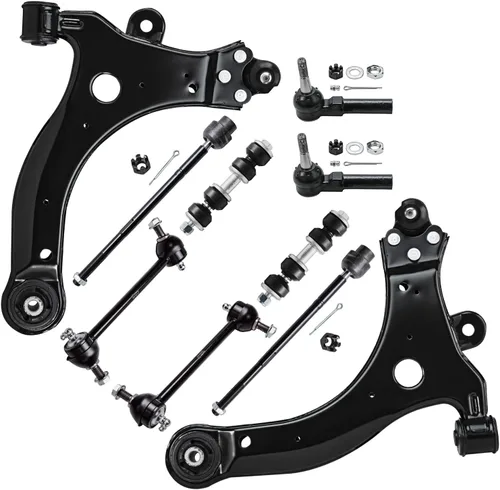 Vista 132 de Detroit Axle - Kit de suspensión de 10 piezas para Nissan Frontier Xterra Pathfinder 2005-2012, 4 brazos de control superiores inferiores