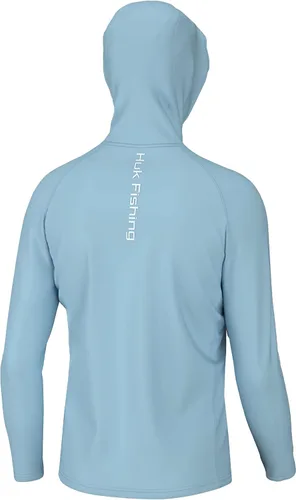 Vista 2 de HUK Pursuit - Sudadera con capucha de manga larga ventilada para hombre, camisa de pesca con capucha