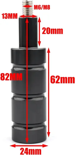 Vista 5 de Soporte de montaje de luz antiniebla para faros de motocicleta, barra de soporte extensor, ajuste universal para todas las motocicletas, corredores