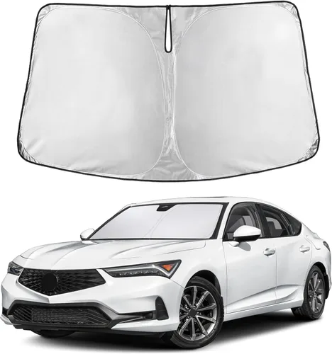 Vista 140 de EcoNour - Parasol plegable para parabrisas de Toyota Tacoma 2016-2025 2026, accesorios para camioneta de 2 puertas y 4 puertas, protector de visera