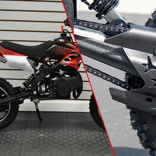 Vista 4 de KAMIER Cadena de transmisión T8F 116 interruptor de eslabones resistente para 43cc 47cc 49cc 2-Stroke Pocket Rocket Bike APC Mini Chopper 50cc SSR
