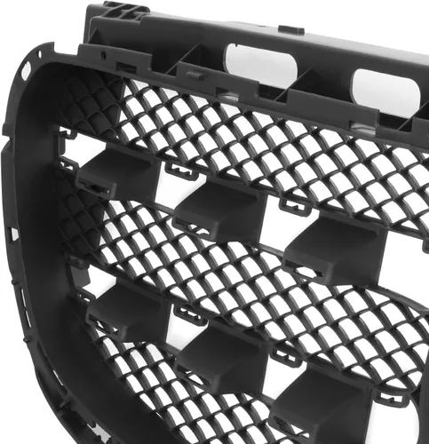 Vista 3 de DNA MOTORING Rejilla de malla de diamante estilo fábrica y ranura para insignia compatible con Mercedes-Benz E250 14-15 E350 E400 E550 15 E300