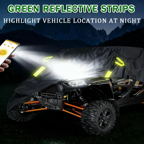 Vista 4 de UTV Cover for CFMoto UForce LE 2003-2022, Heavy Duty All Weather Side by Side SXS Storage Cover Outdoor Rain Sun Dust Protection with Straps Elastic