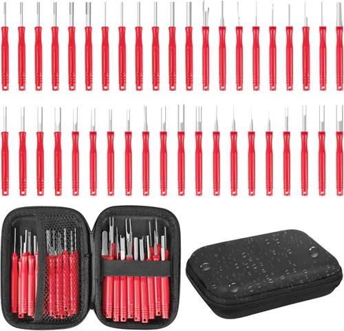 Vista 16 de Kikerike Kit de herramientas de extracción de terminales, 45 piezas, herramienta de desfilado, conector eléctrico, kit de herramientas de extracción