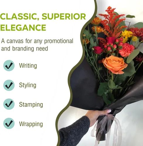 Vista 5 de Rollo de papel kraft negro, 100% reciclable, rollo de papel negro para construcción y manualidades, 17.75 pulgadas x 200 pies