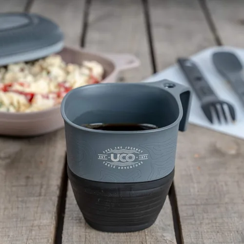 Vista 7 de UCO Kit de 6 piezas para acampar con cuenco, plato, taza de campamento y juego de utensilios Switch Spork