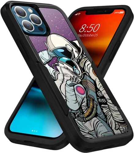 Vista 6 de CasesOnDeck - Funda de agarre compatible con Apple iPhone 14 Pro Max (6.7 pulgadas) / iPhone 14 Pro Max [doble táctica] Funda delgada resistente