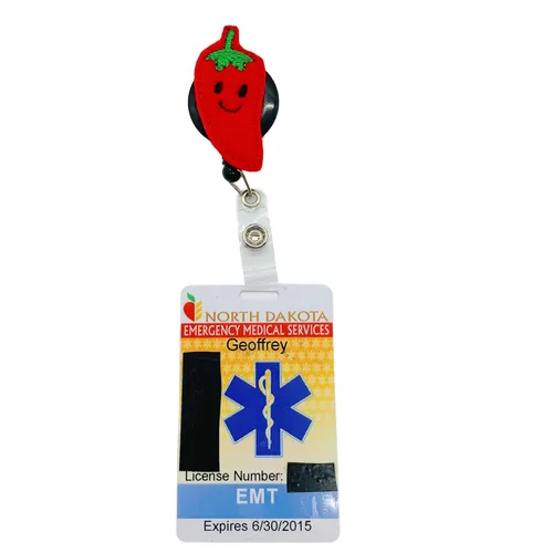 Vista 3 de Chili Pepper Retractable Badge Reel