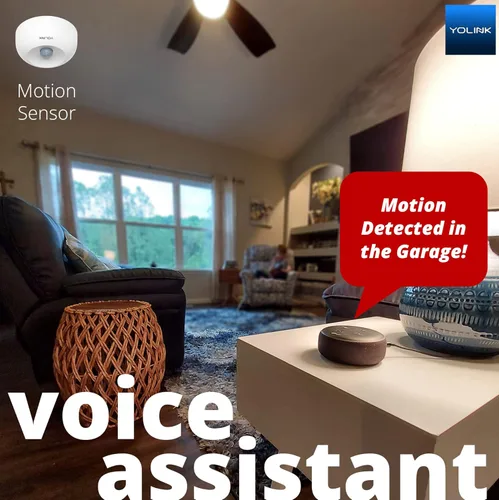 Vista 4 de YoLink - Sensor de movimiento inteligente, detector de movimiento inalámbrico de alcance más largo del mundo de 1/4 milla compatible con Alexa