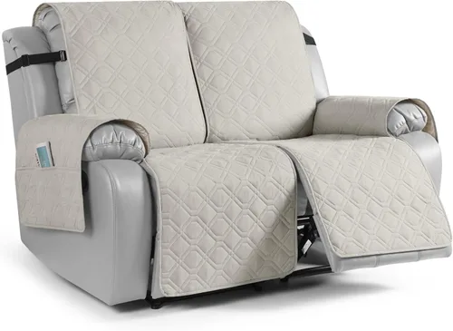 Vista 43 de VANSOFY Fundas impermeables para sofá reclinable, fundas para sofá, fundas lavables para sofá reclinable, protector antideslizante de muebles