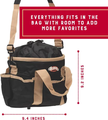 Vista 3 de Weaver Leather Kit de aseo personal, negro/beige, 65-2055-BK