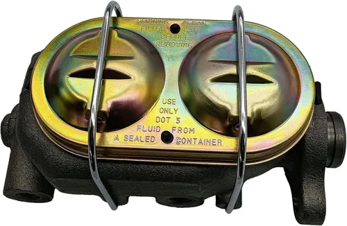 Vista 4 de 7 "Zinc Dual Power Brake Booster Con 1" Bail Top Master Cylinder Kit Booster Kit de conversión RSRB03123