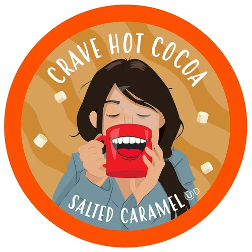 Vista 13 de Crave Beverages Paquete variado de cápsulas de chocolate caliente, compatible con cafeteras K-Cup, paquete variado de 40