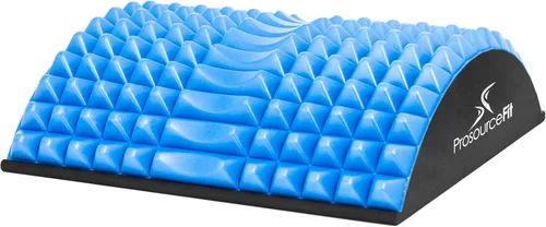 Vista 9 de Prosource Fit - Dispositivo de tracción ortopédica de espiga de estiramiento de espalda arqueada y soporte de masaje lumbar inferior, gris