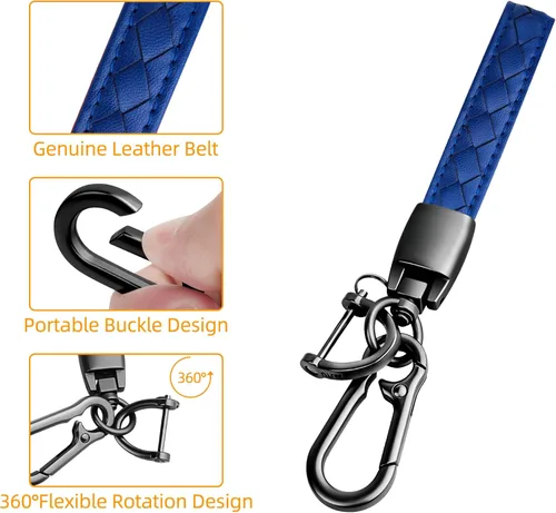 Vista 6 de Sindeda para Chevrolet Funda para Llavero con Llavero Suave Protección Completa Funda para Llave Compatible con GMC Suburban Tahoe Silverado Terrain