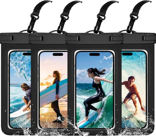 Funda impermeable compatible con iPhone 14 Pro Max/13/12/11/XR/X/SE/8/7, Galaxy S22/S21 Google hasta 7.5 pulgadas IPX8 Dry Bag Vacation Essentials