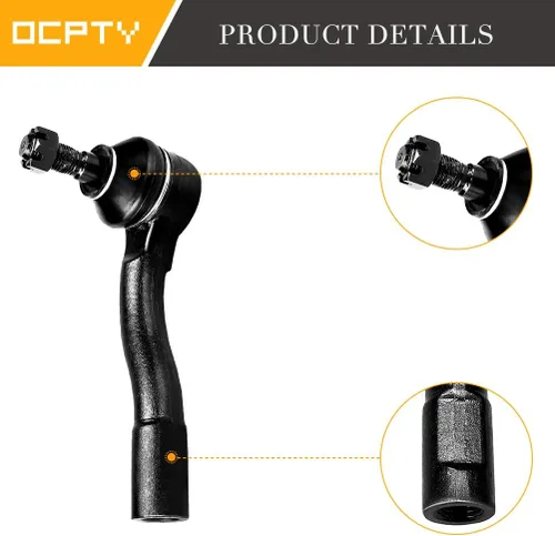 Vista 7 de OCPTY Kit de 12 piezas de suspensión delantera superior 4 brazo de control inferior derecho y rótula 2 barras estabilizadoras enlace final 2