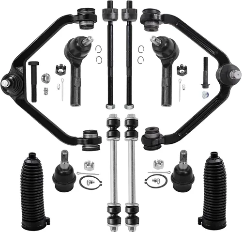 Vista 119 de Detroit Axle - Kit de suspensión de 12 piezas para Nissan Pathfinder Frontier Xterra, 4 brazos de control inferior y superior, 4 barras