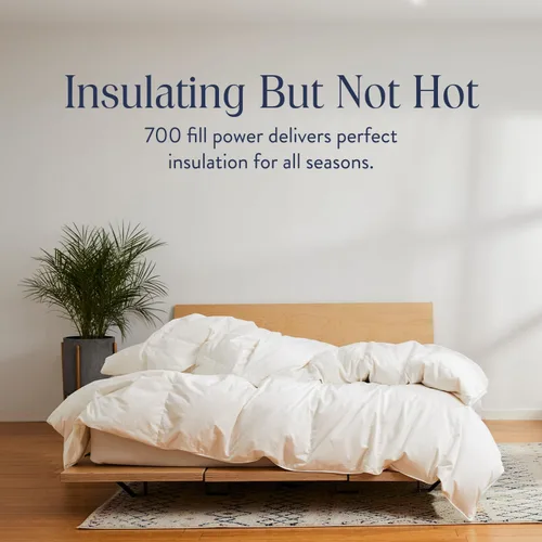 Vista 4 de Brooklinen Edredón de Plumón de Lujo para Todas las Estaciones, Inserto de Edredón de Plumón de Pato Canadiense 100% Natural - Poder de Relleno 700