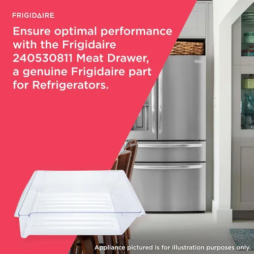 Vista 5 de Frigidaire 240530811 Cajón de carne para refrigeradores, transparente