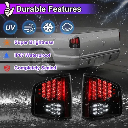 Vista 6 de Nixon Offroad Luces traseras para Chevrolet Chevy S10 1994-2004 / GMC Snoma 1994-2004 / Isuzu Hombre 1996-2000 Lámparas traseras LED de repuesto