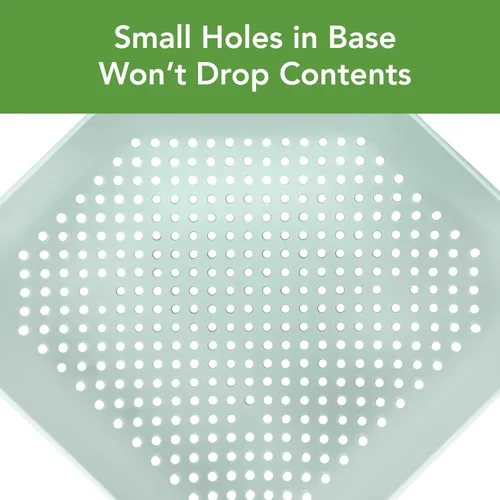 Vista 4 de Tovolo Colador de 3 cuartos de galón de capacidad, sin BPA, apto para alimentos, con asa, resistente al calor, pasta y verduras, escurridor