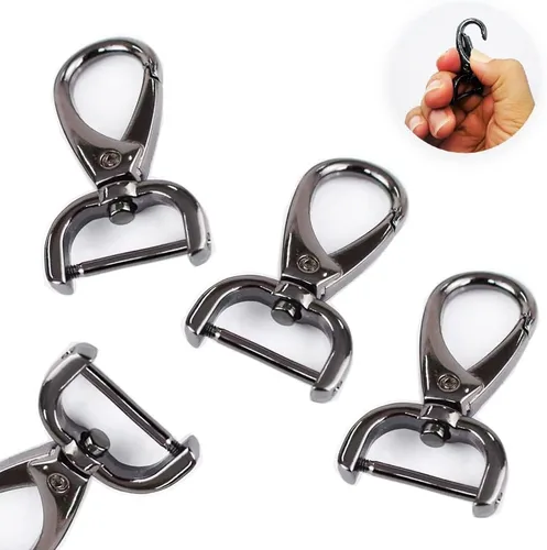 Vista 5 de Broches de pinza de langosta de 1 pulgada/0.984 in, ganchos giratorios para correa, clip para llavero, ganchos de cierre giratorio desmontables