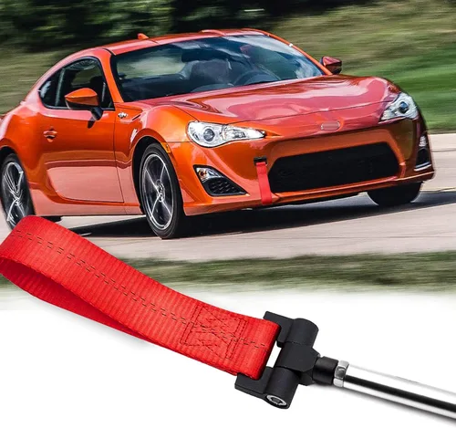 Vista 9 de Xotic Tech - Correa de remolque de carreras con adaptador de orificio de remolque compatible con Subaru BRZ WRX STi Impreza Legacy