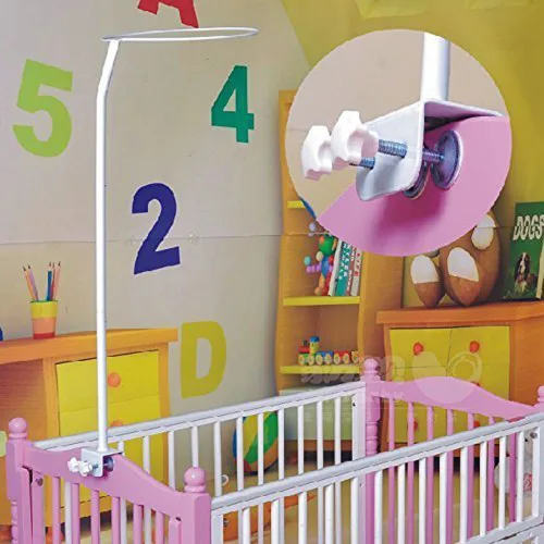 Vista 7 de CdyBox Cortinas de red transpirable para cuna, toldo para niños, mosquitera, decoración de dormitorio (azul, mosquitera)