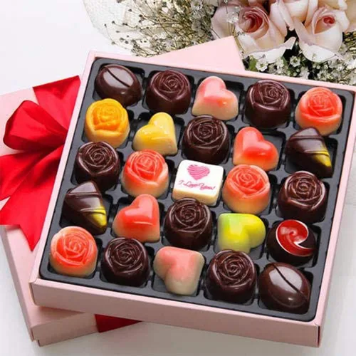 Vista 7 de Paquete de 2 moldes de silicona para el día de San Valentín, moldes de caramelo de chocolate, moldes de rosa para hornear, bandeja de silicona