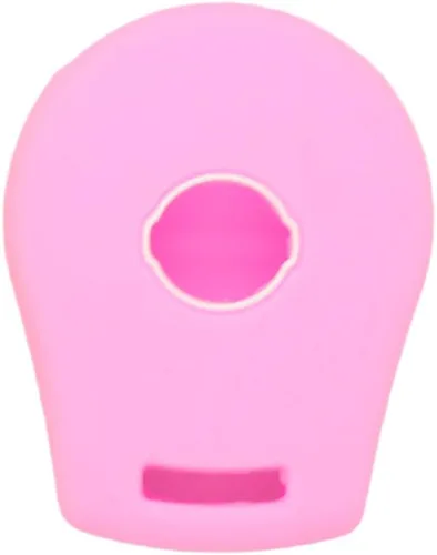 Vista 2 de SEGADEN Funda protectora de silicona para llave de mando a distancia de 3 botones de Nissan CV2506 Rosa