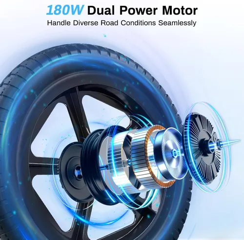 Vista 3 de Sillas de ruedas eléctricas ligeras de 39 libras para adultos, silla de ruedas motorizada con marco de aluminio plegable, rango de viaje de más