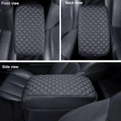 Vista 3 de JKCOVER Center Console Armrest Cover Compatible with Toyota 4Runner 2010-2022 2023 2024 Truck Accessories Premium PU Leather Cushion Protector