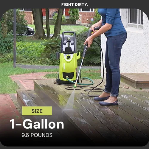 Vista 2 de Sun Joe House and Deck - Detergente Limpiador Concentrado Multiusos para Lavadora a Presión, Aroma Cítrico, 1 Galón - Solución de Limpieza