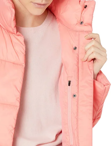 Vista 3 de Tienda Essentials Abrigo para mujer de peso medio resistente al agua manga larga corte holgado más largo