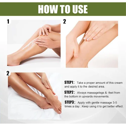 Vista 6 de Crema de venas varicosas, crema reparadora de arañas vasculares, tratamiento de venas varicosas para piernas (1.76 oz)