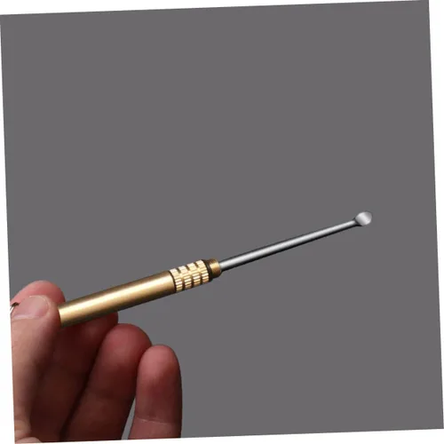 Vista 6 de 3 unidades de cucharas de aleación de titanio para tapones para los oídos para limpiadores de oídos, accesorios de limpieza, herramientas de acero