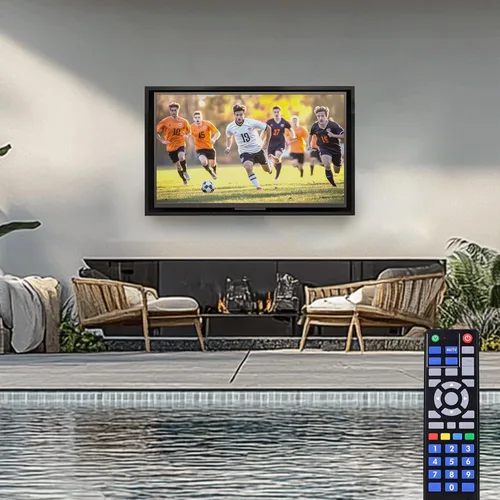 Vista 5 de Funda de TV resistente a la intemperie de 40 a 43 pulgadas con cerradura, dura y duradera, transparente, resistente al polvo, carcasa de televisión